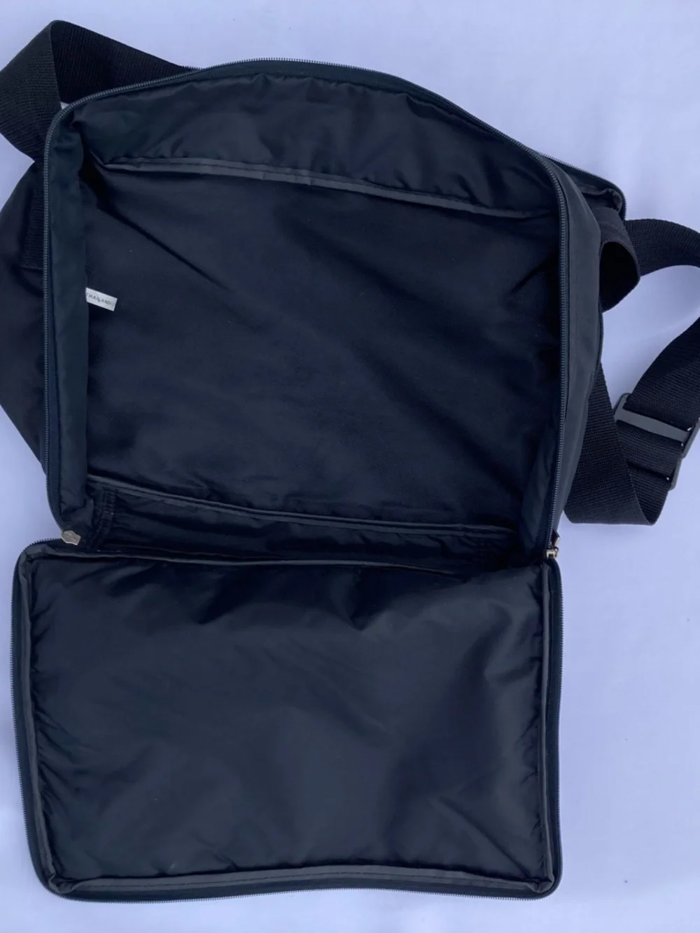 Rare Vintage 90s MTV Music Television Nylon Black Messenger Shoulder Bag Logo - Picture 12 of 12